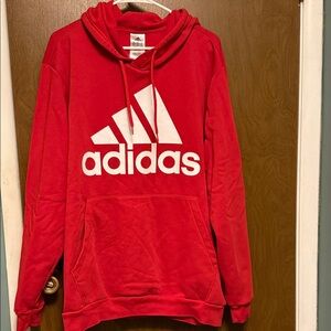 Adidas Men's Red Hoodie size XL
